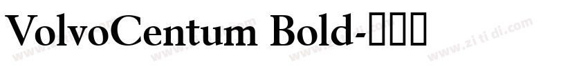 VolvoCentum Bold字体转换
